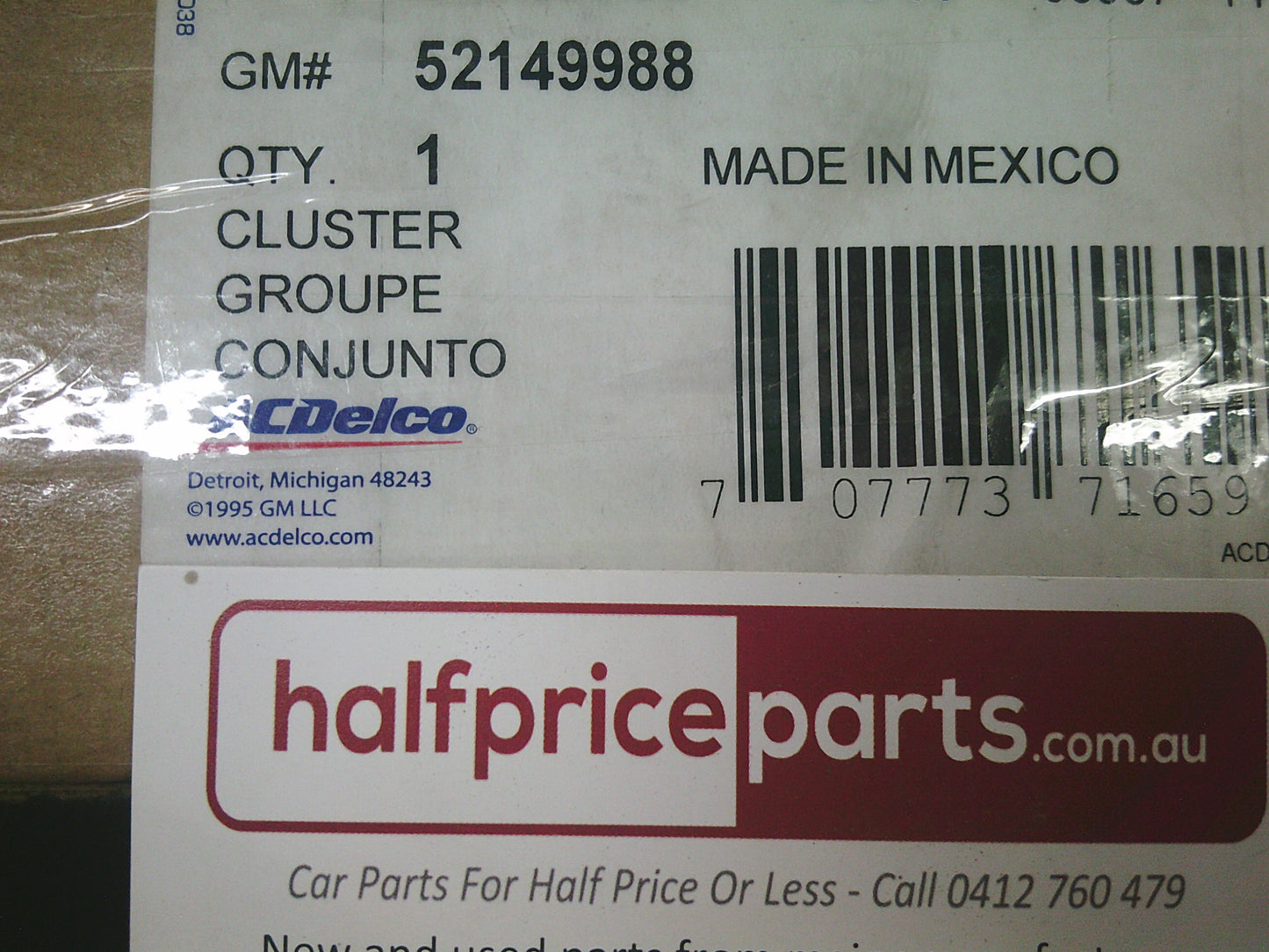 Holden RG Colorado Genuine Instrument Cluster - New