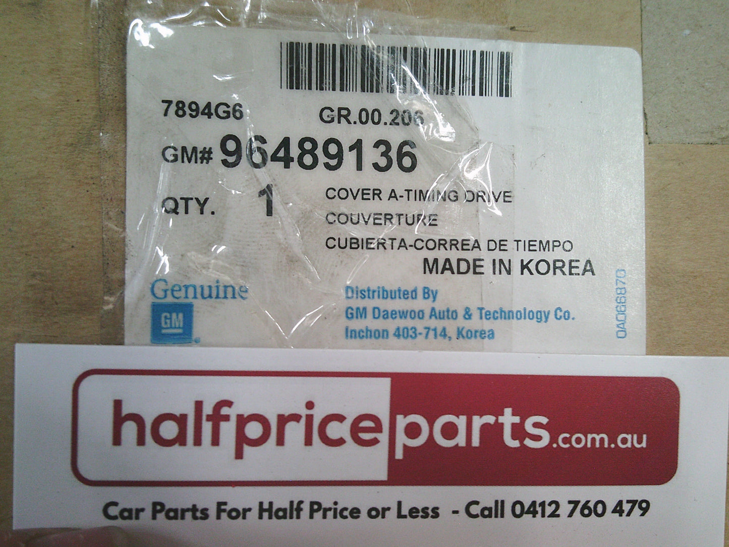 Holden Epica 2.5Ltr Genuine Front Engine Timing Cover New Part