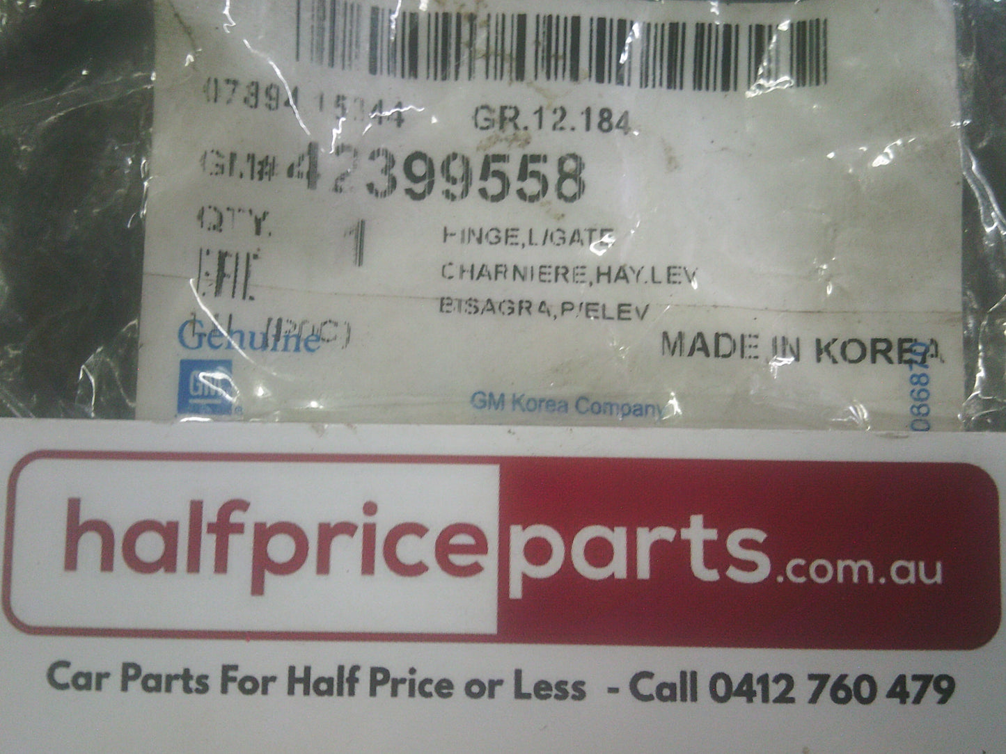 Holden CG Captiva Genuine Left Hand Rear Tail Gate Hinge Assy New Part