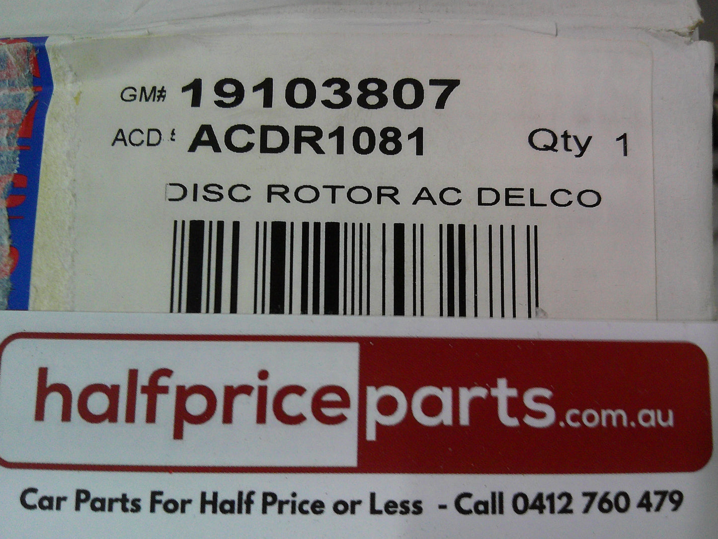 ACDelco Front Disc Brake Rotors Suits Toyota Hiace/Commuter Bus New Part