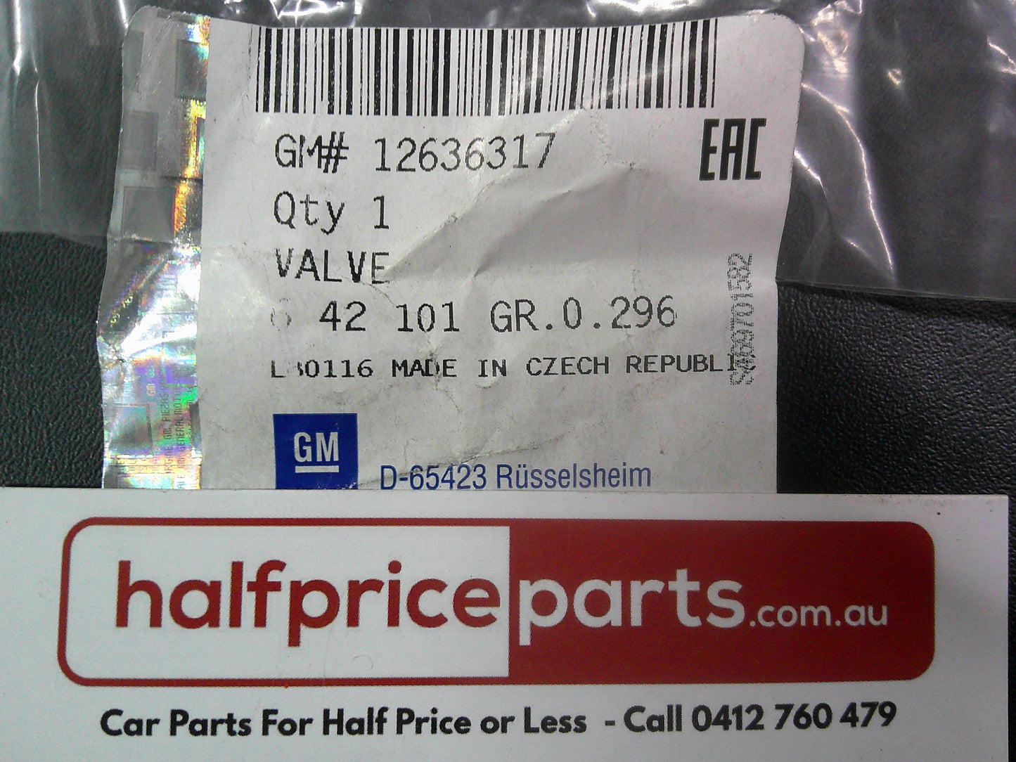 Holden BK/BL Astra/Equinox Genuine Engine Intake Valve New Part