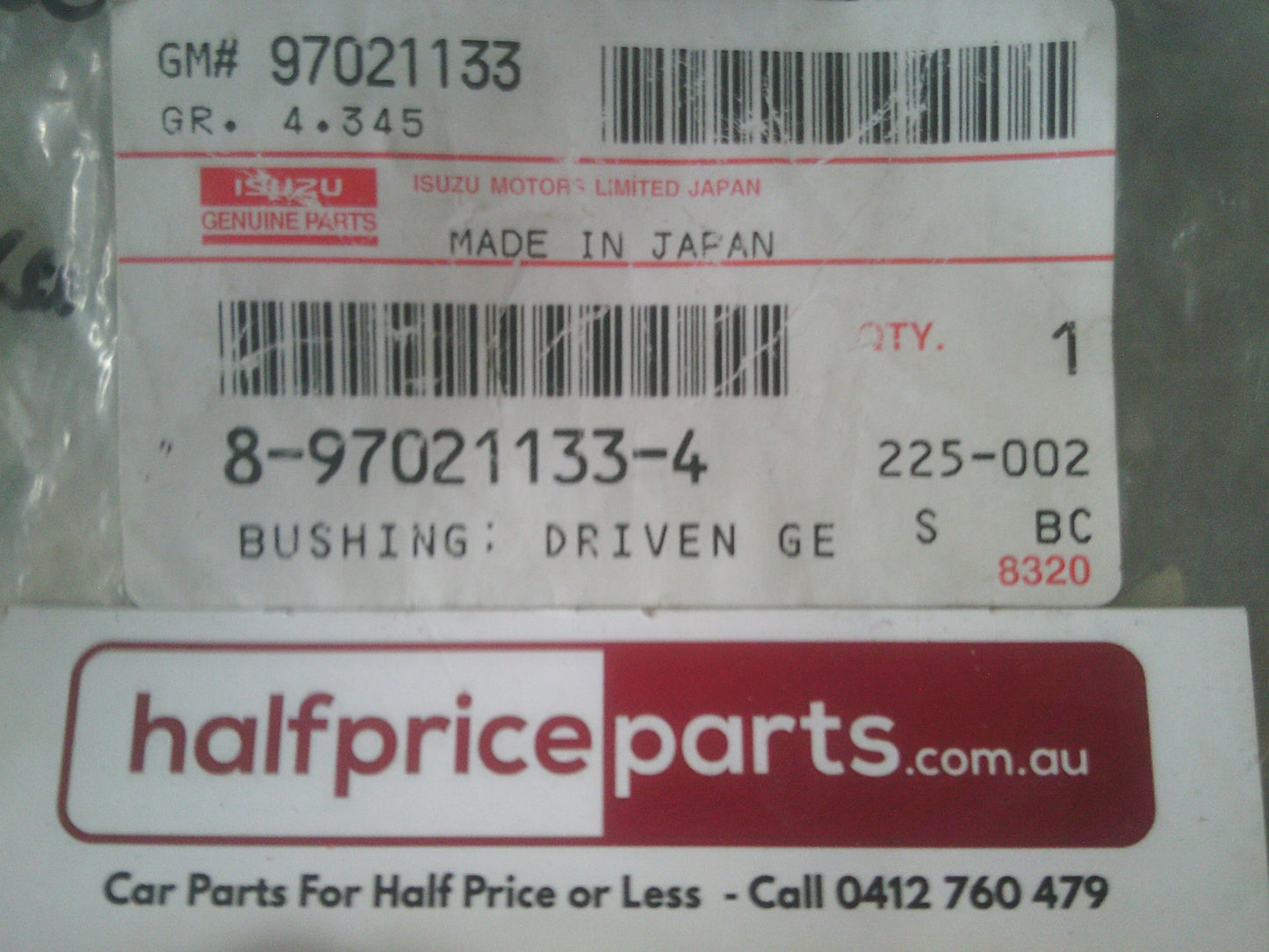 Holden Rodeo Genuine Passport Speedmeter Driven Gear Bush New part