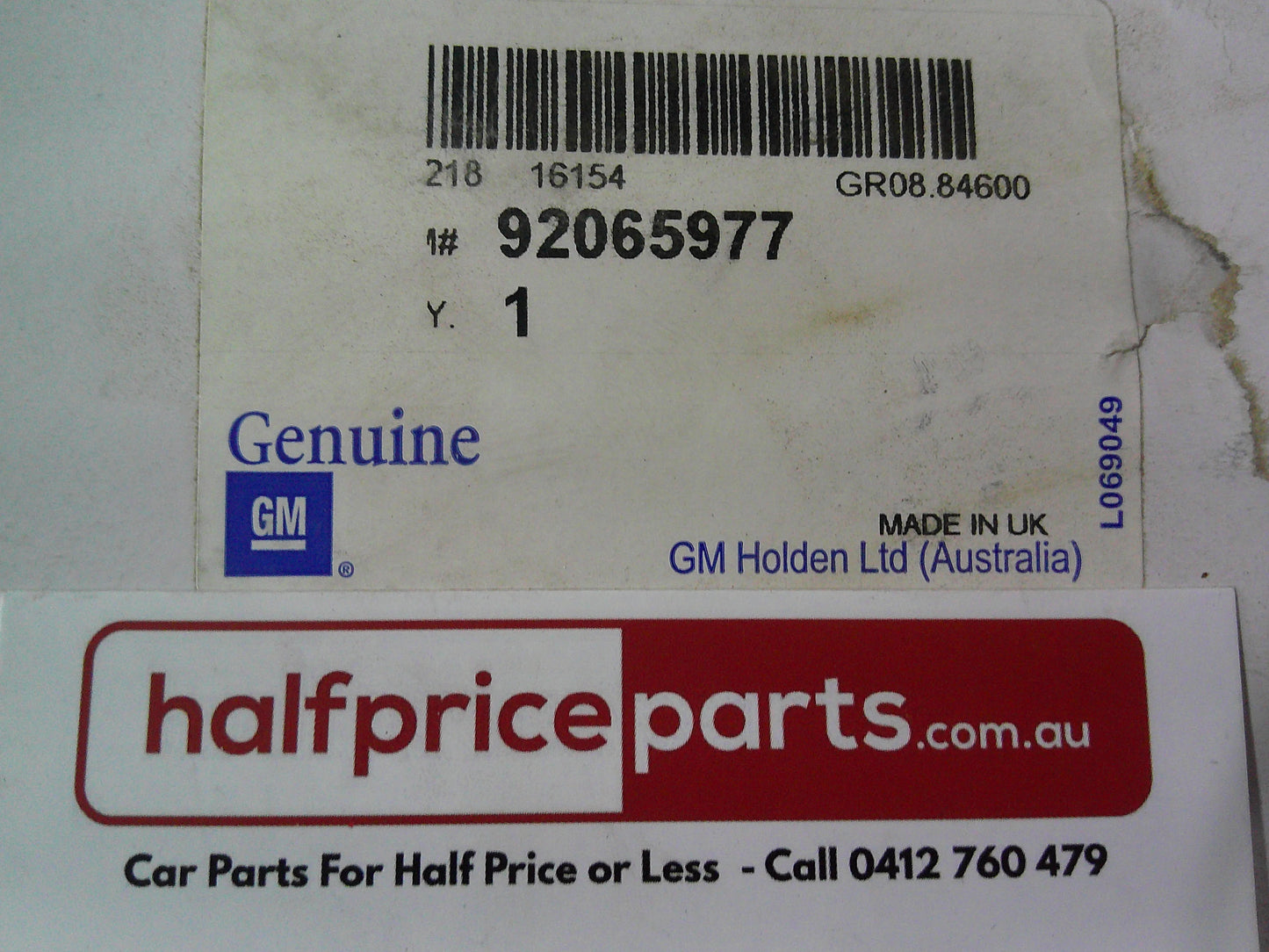 Holden TF/RA Rodeo/RC Colorado 2.2Ltr Petrol/2.4Ltr Petrol Genuine Timing Belt New Part
