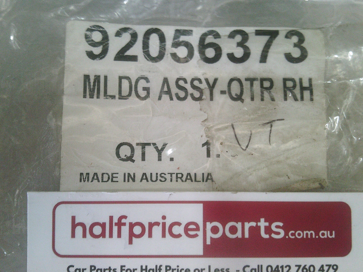 Holden VT Commodore Genuine Molding Assy Quater Right Hand Side New Part