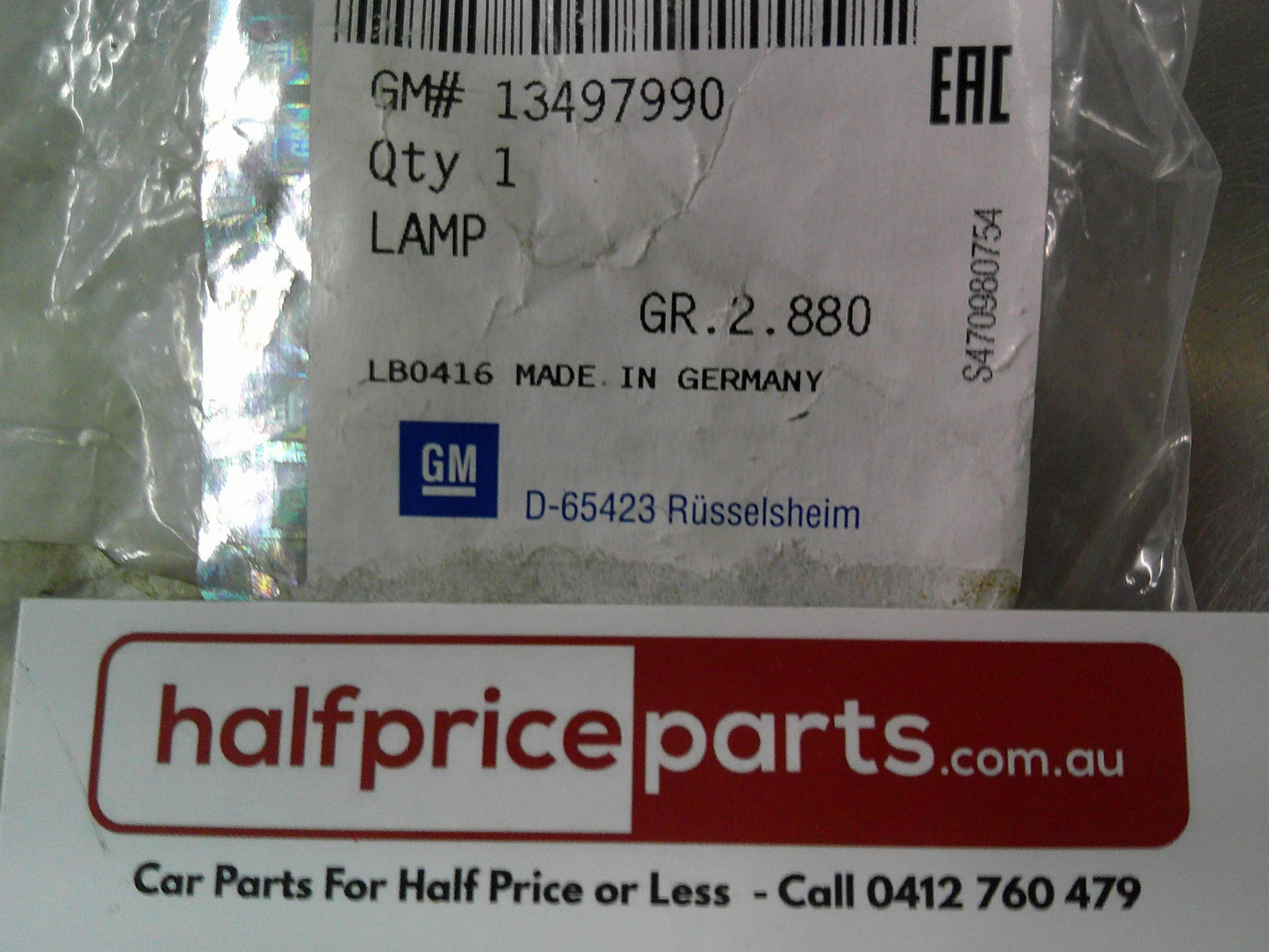 Holden AH Astra/RG Colorado/JH Cruze Genuine Front Right Guard Indicator Lamp New Part