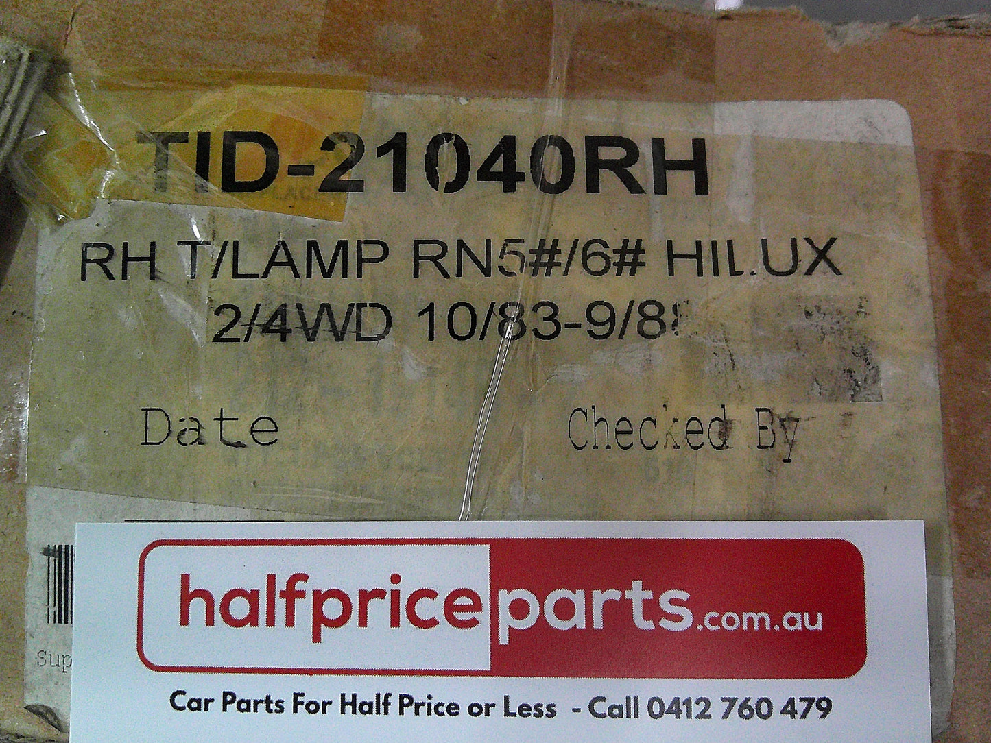 Depo Right Hand Rear Tail Light Assy Suits Toyota Hilux LN65/YN65 2WD/4WD Tub New Part