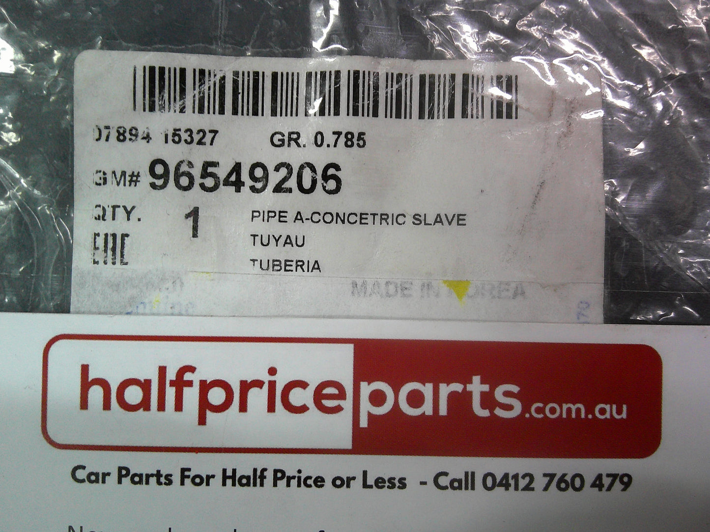 Daewoo Lacetti/Holden Viva Genuine A-Concentric Slave Pipe New Part
