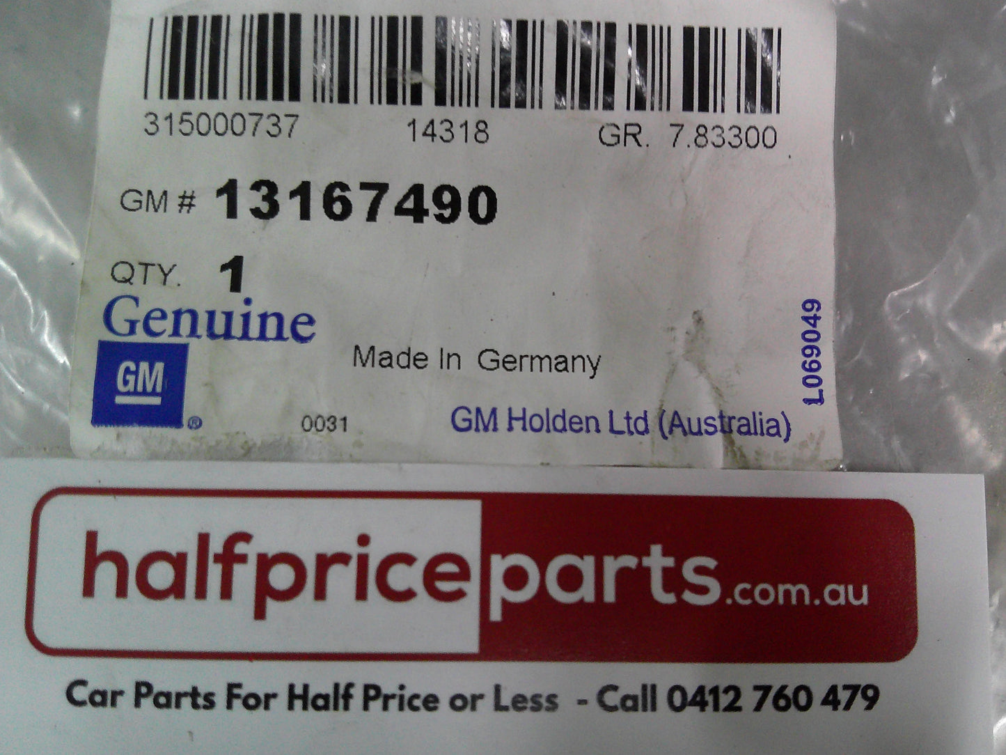 Holden XC Barina 3 Door Genuine Rear Bumper Bracket New Part