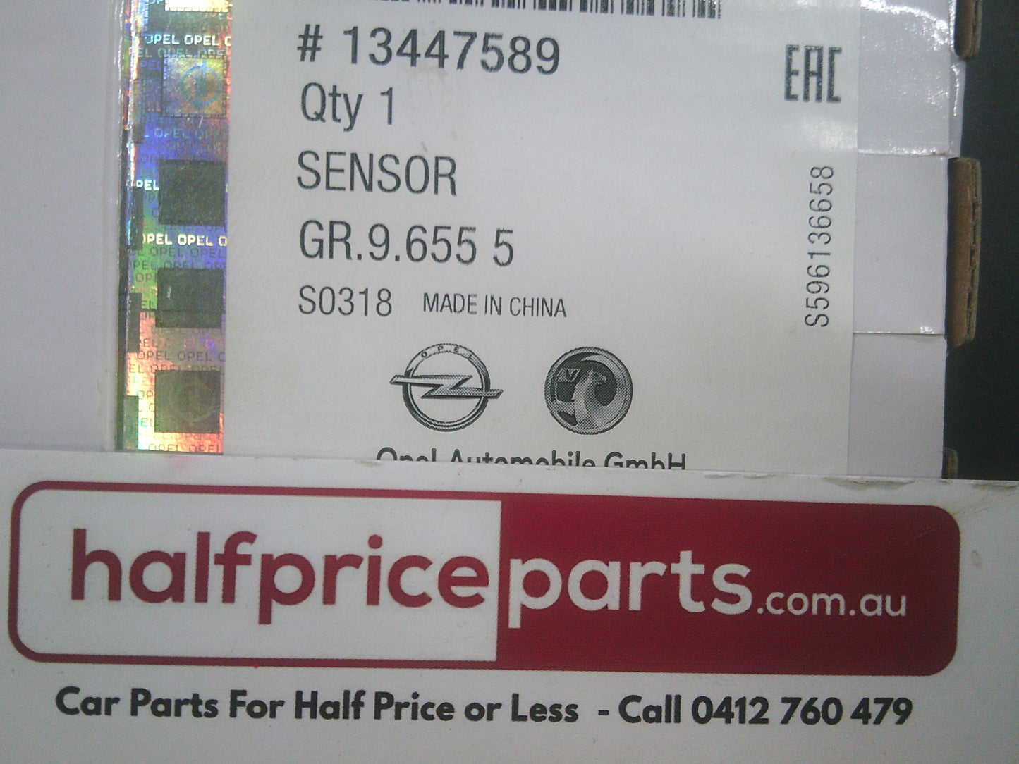 Holden Astra Genuine Rear Parking Sensor New Part