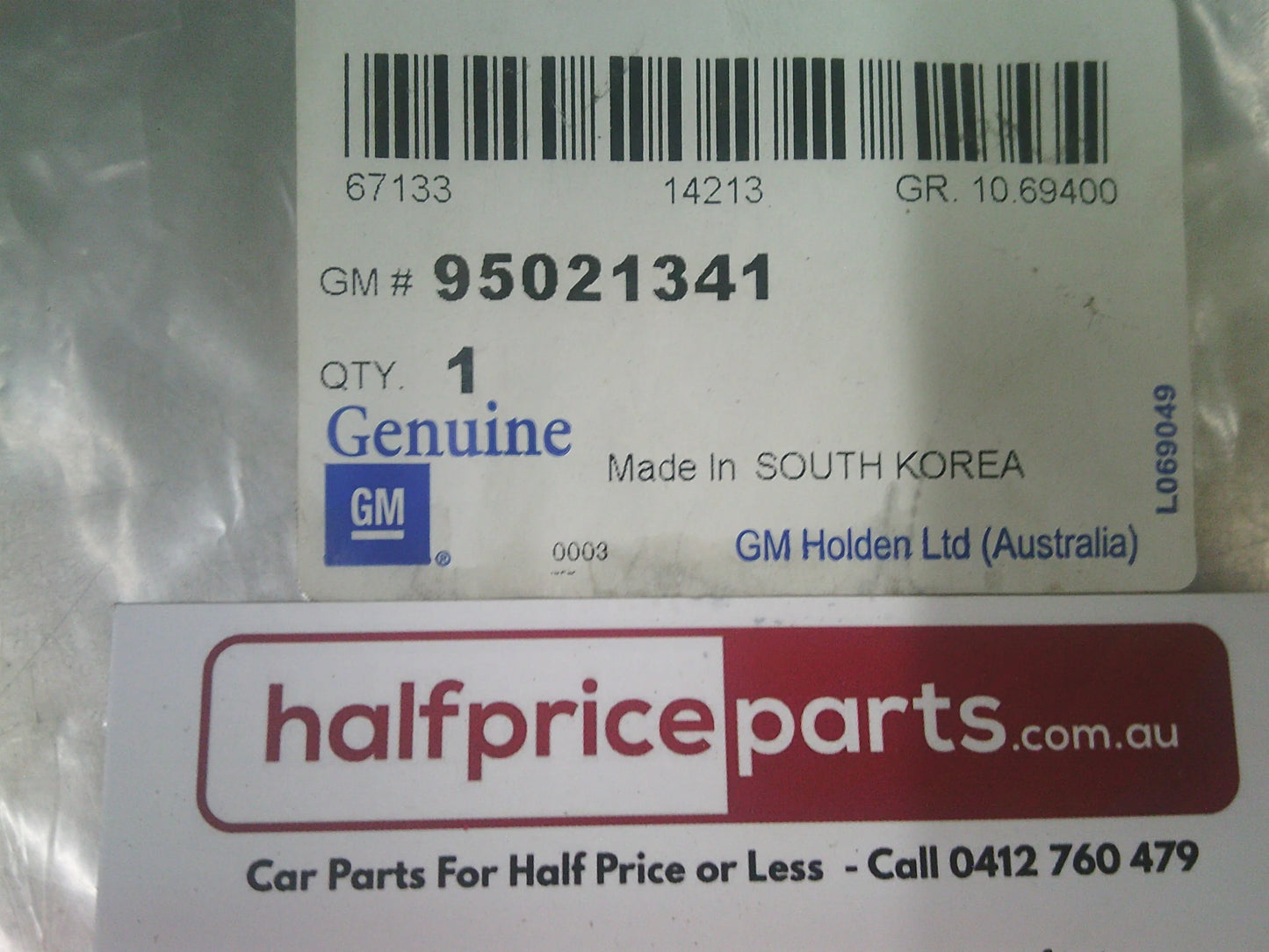 Holden JH Cruze Right Hand Front Door Weather Strip Seal New Part