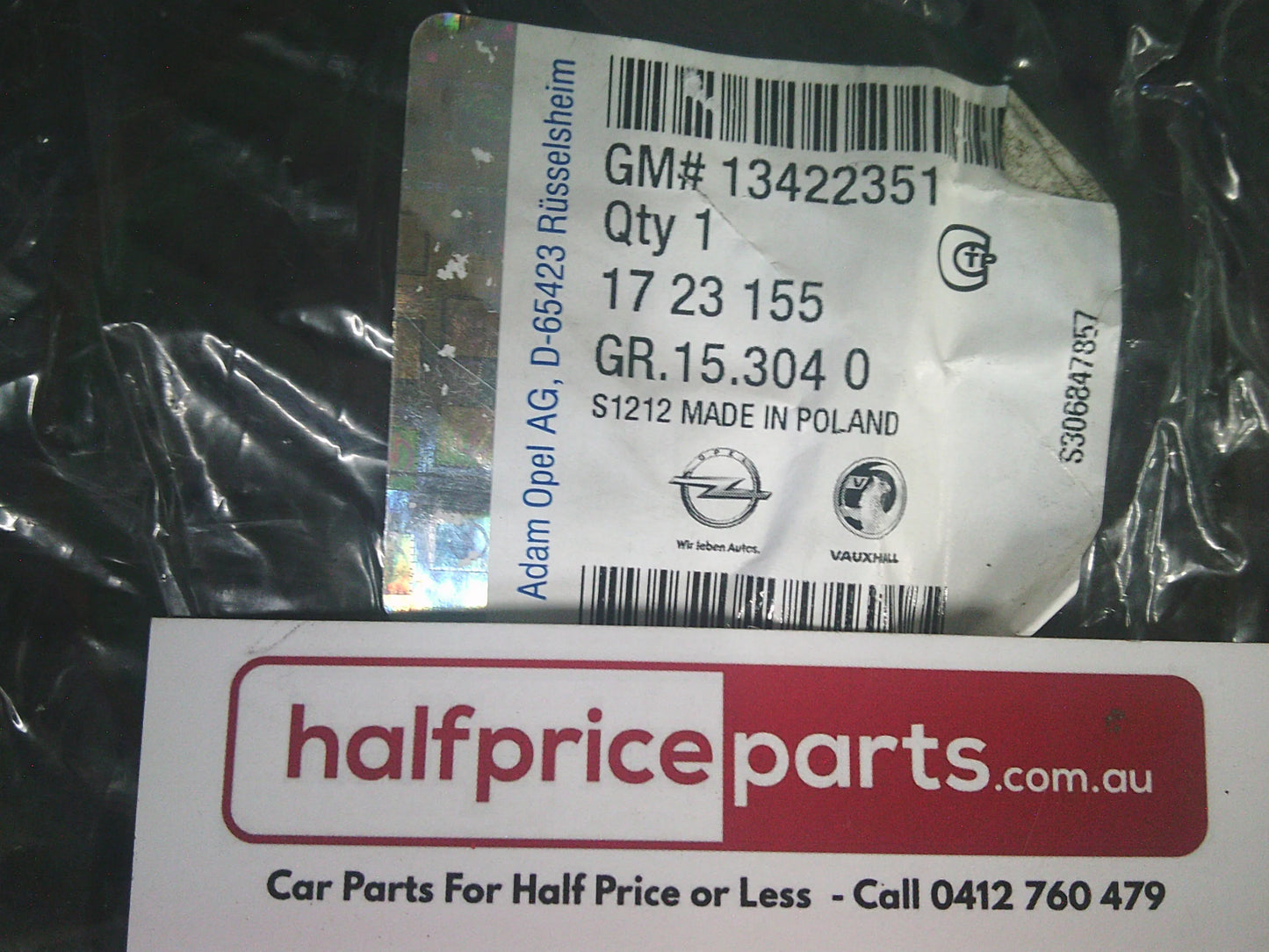 Holden CJ Cascada Genuine Front And Rear All Weather Rubber Floor Mat Set (Front And Rear) New Part