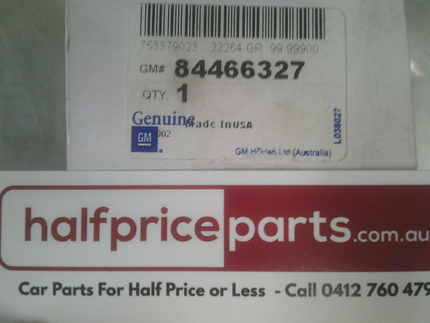 Holden GM Chevrolet SS Genuine Rain Sensor New Part