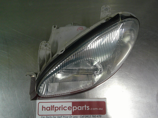 Daewoo Lanos Left Hand Front Headlight With Lower Moulding Reconditioned Used Part