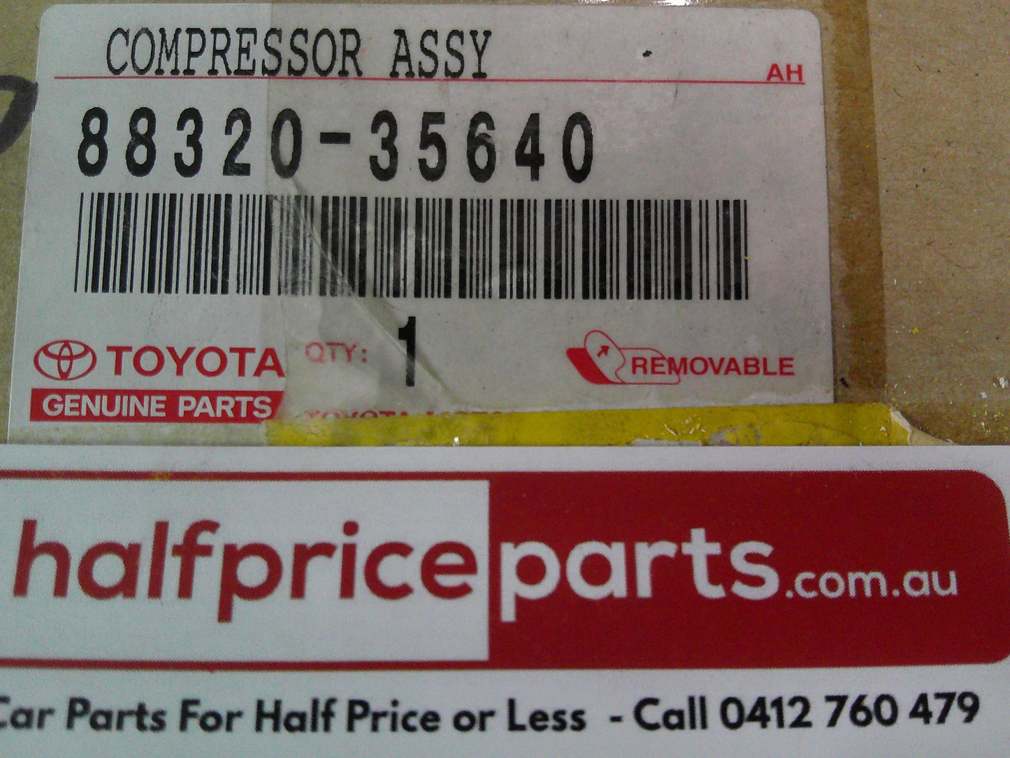 Toyota Hilux/Prado 120 Genuine Air Compressor (NO Pully) New Part
