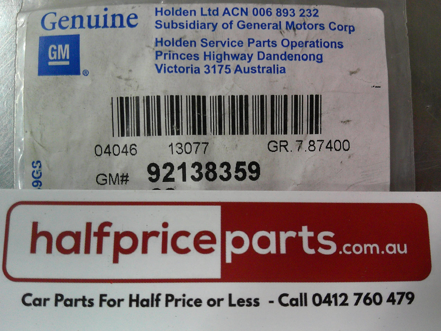 Holden VT/VX/VY/VZ Commodore Genuine Guard Liner Rivets New Part.