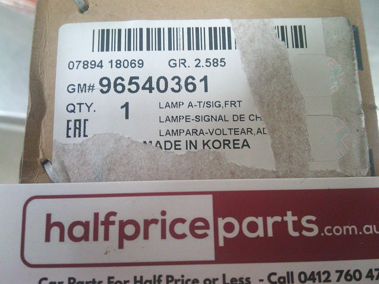 Daewoo Kalos Sedan/Hatch Genuine Left Hand Front Park/Indicator Light Assembly New Part