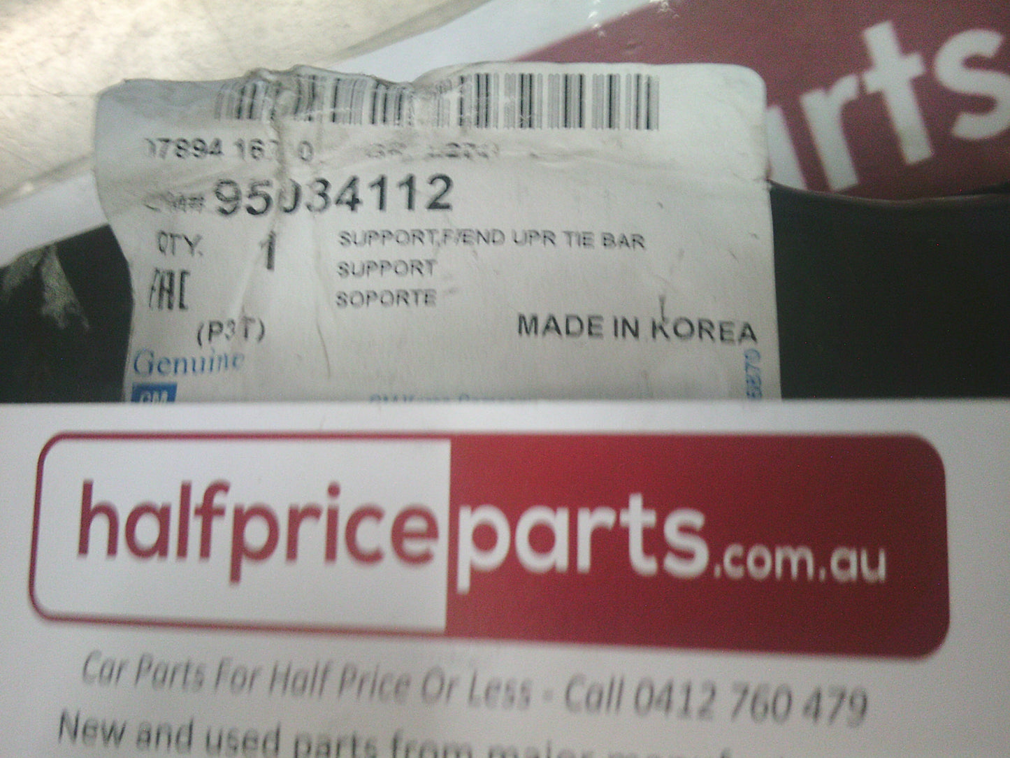 Holden TM Barina Genuine Left Hand Front Upper Fender Support Bracket - New Part