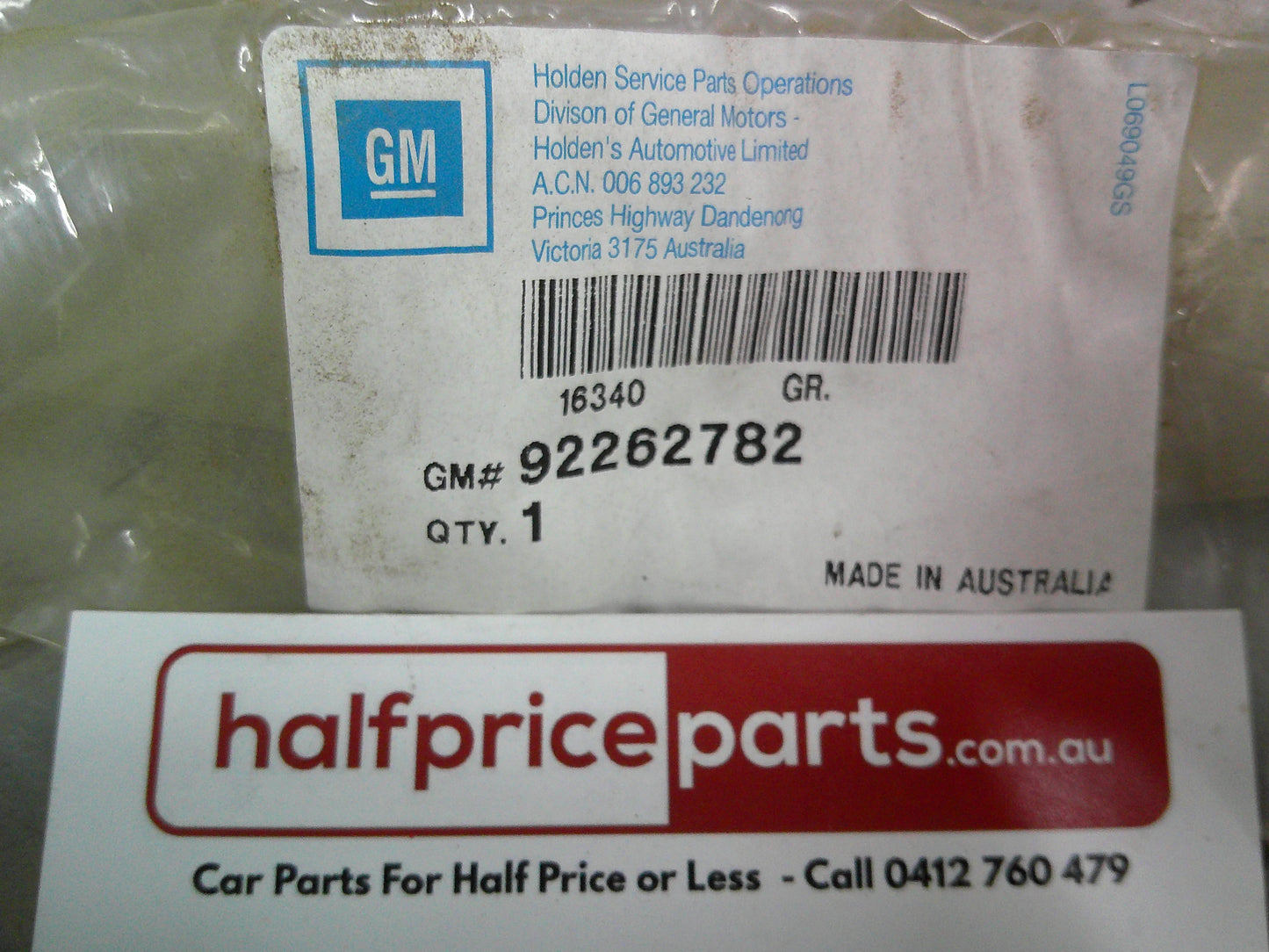 Holden VE/VF SV6 Commodore/WN Caprice 3.6Ltr V6 Genuine Intake Outlet Duct Assembly New Part