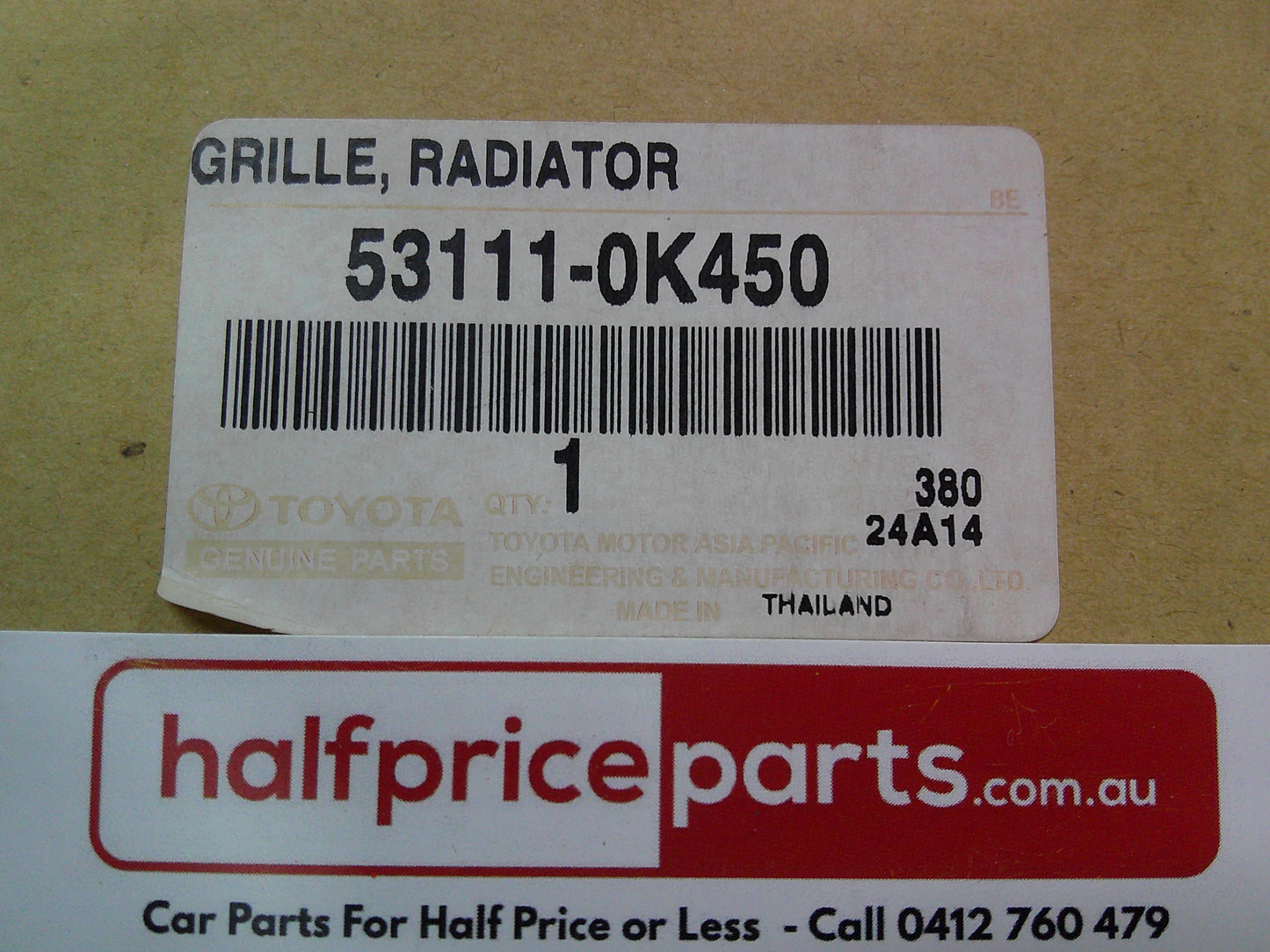 Toyota SR Hilux Genuine Front Grille Assembly (Frame Only) New Part