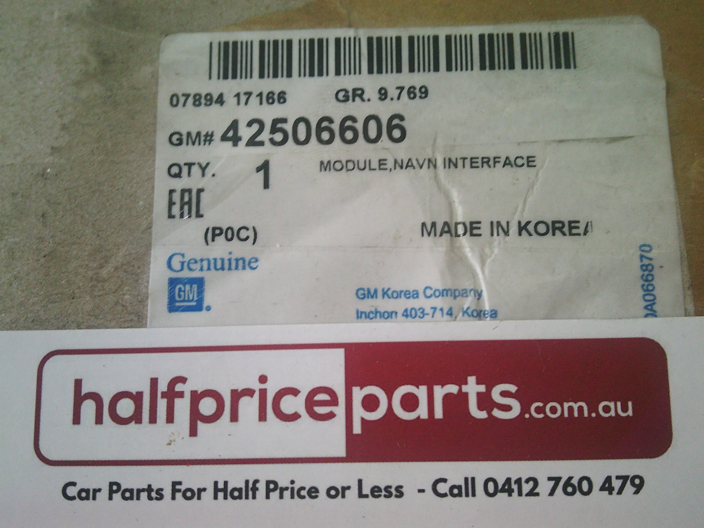 Holden CG Captiva 7 Genuine Car Stereo With Sat Nav 9 Inch Screen New Part