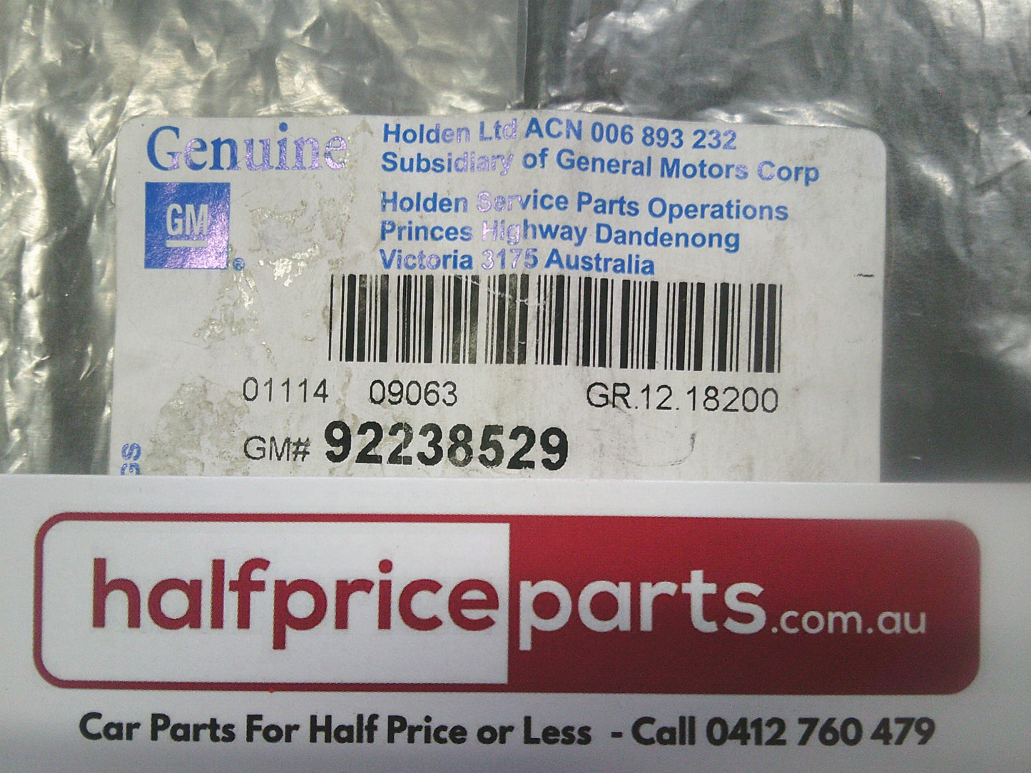 Holden VE/VF Commodore Genuine LPG Boot Emblem New Part