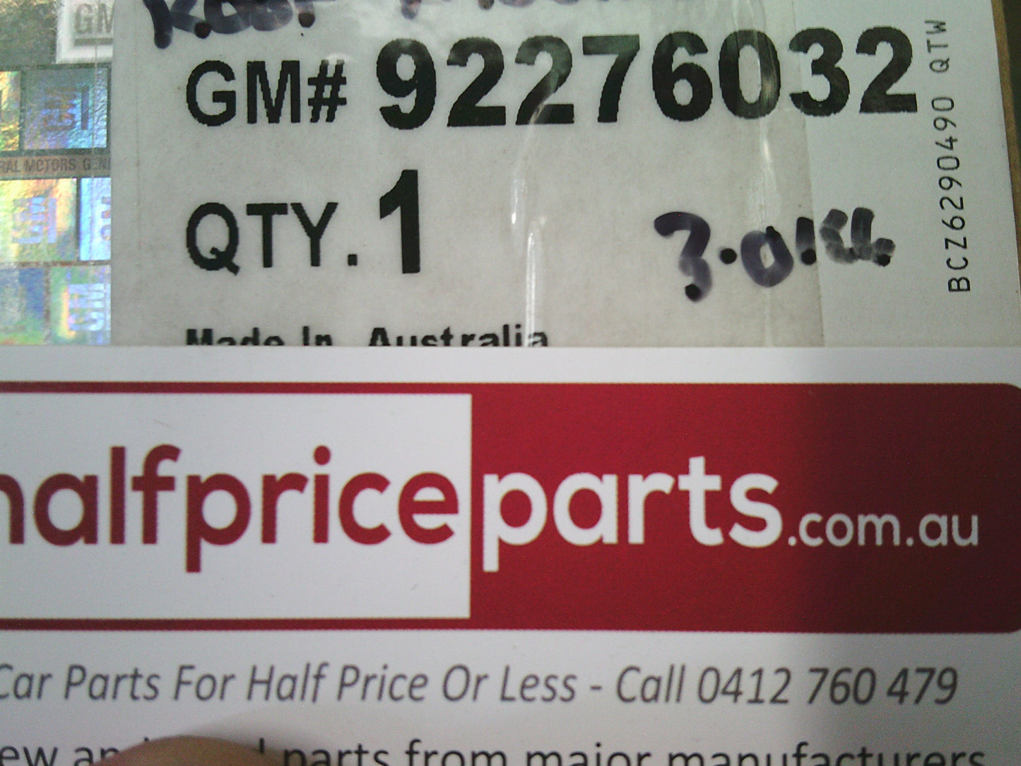 Holden RG Colorado Genuine Left Hand Roof Finish Moulding New Part