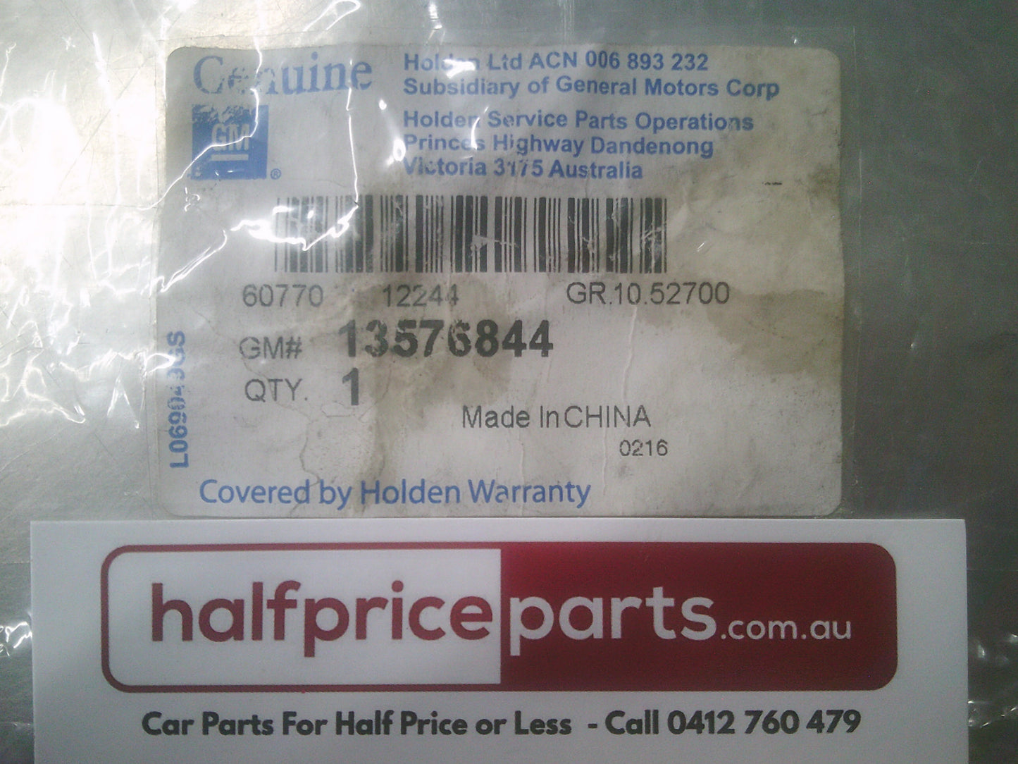Holden TM Barina Genuine Right Hand Front Outer Door Handle New Part