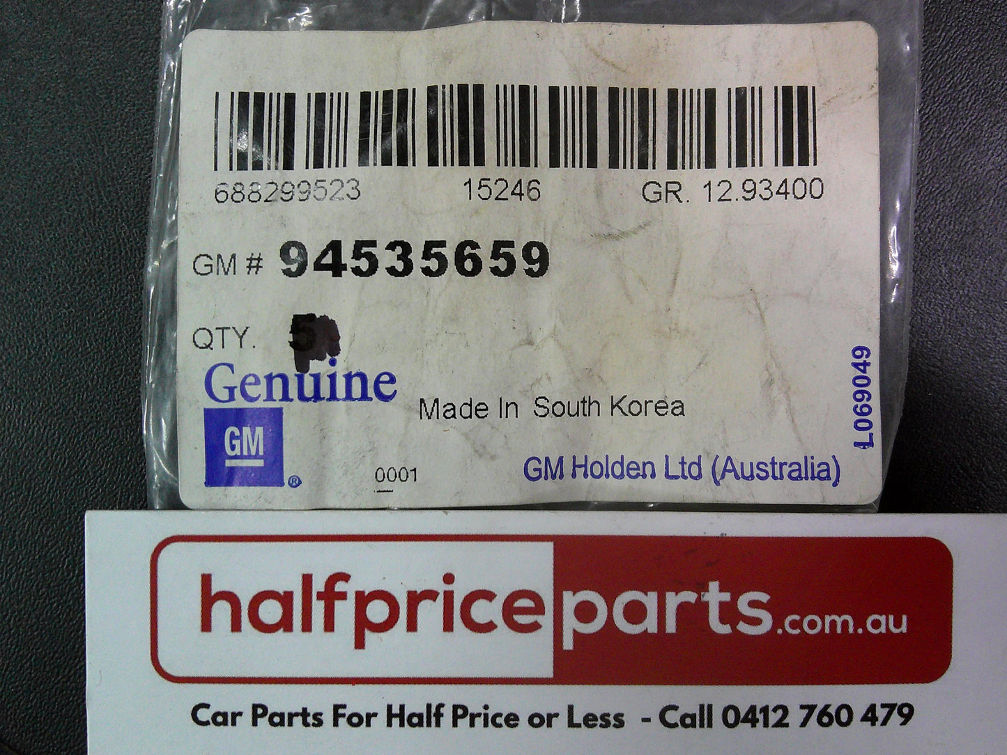 Holden TK Barina/MJ Barina Spark/TM Barina/CG/CG5 Captiva Genuine Drain Hole Plug New Part