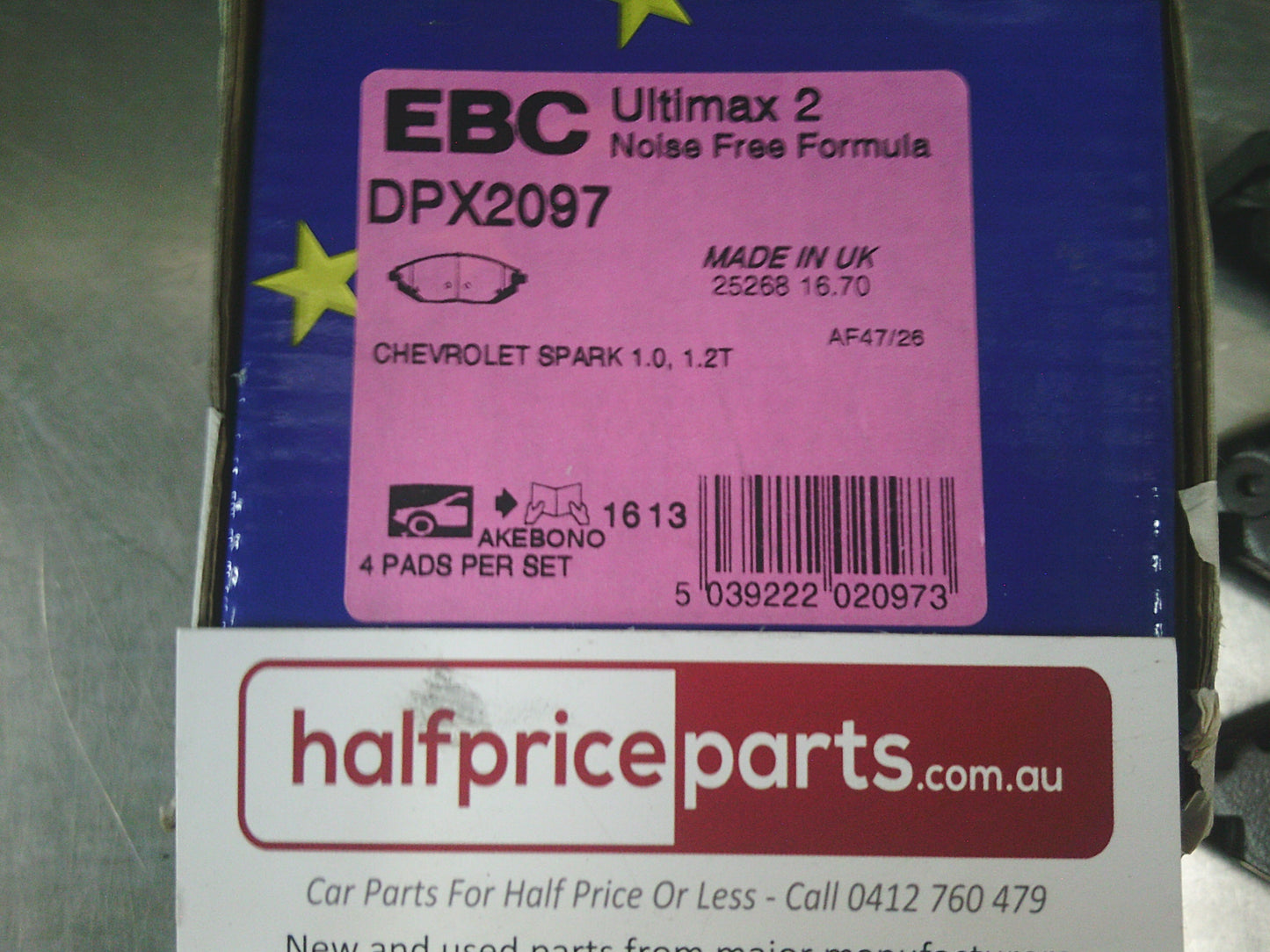 EBC Front Brake Pad Set Suits Holden Barina Spark - New Part
