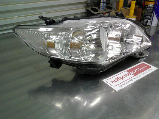 Toyota Corolla ZRE152 Sedan Genuine Right Hand Head Light (Non Xenon) New Part.