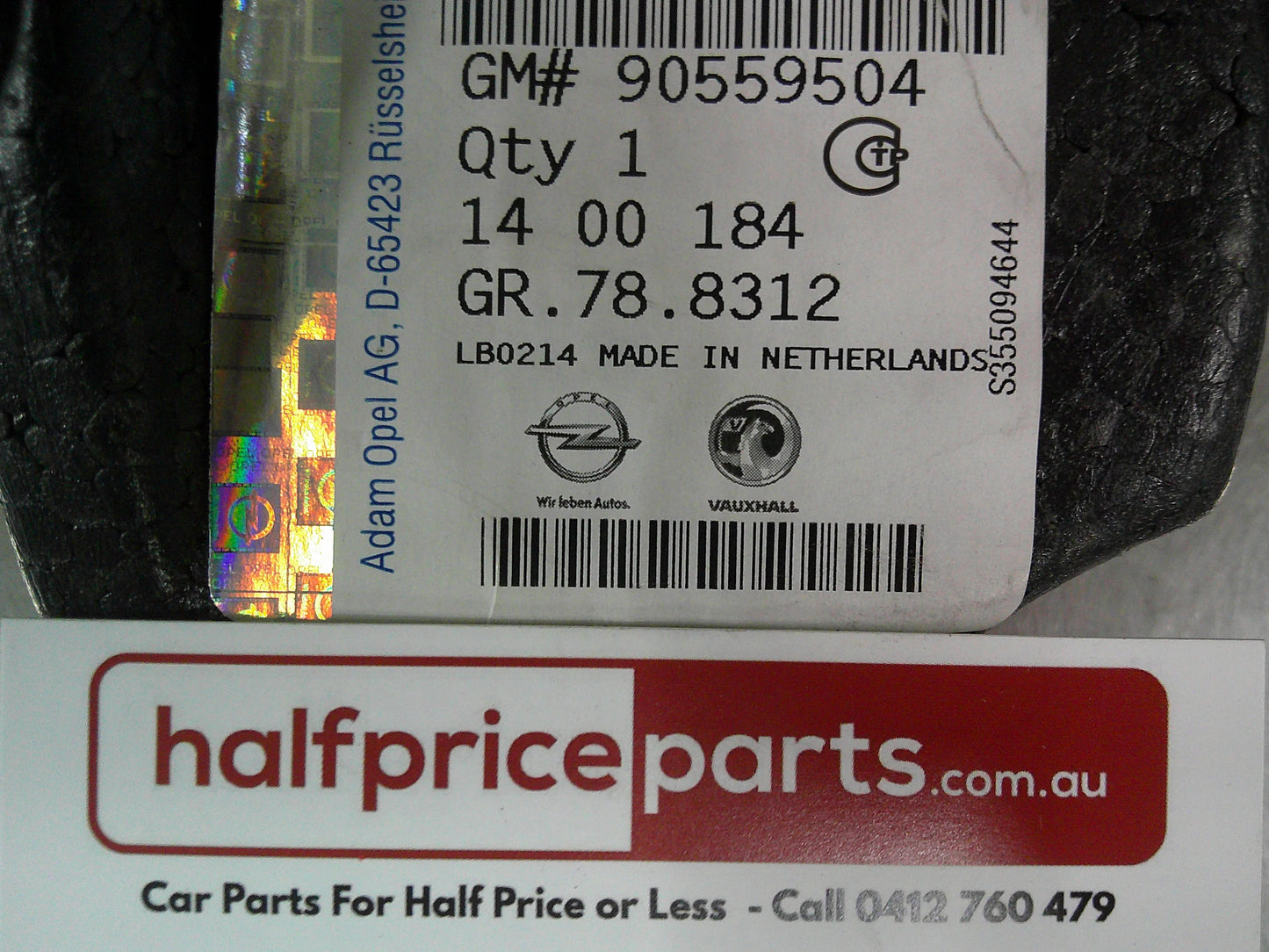 Holden TS Astra Genuine Front Bumper Right Hand Foam Support New Part