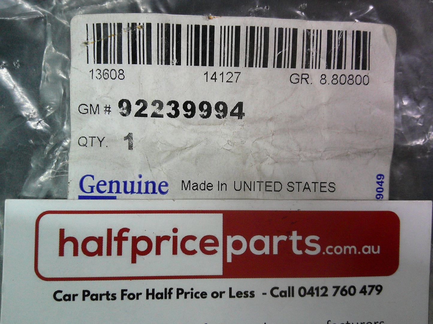 Holden VZ Commodore/WL Statesman/Caprice Genuine Radiator Cap Cover Decal New Part