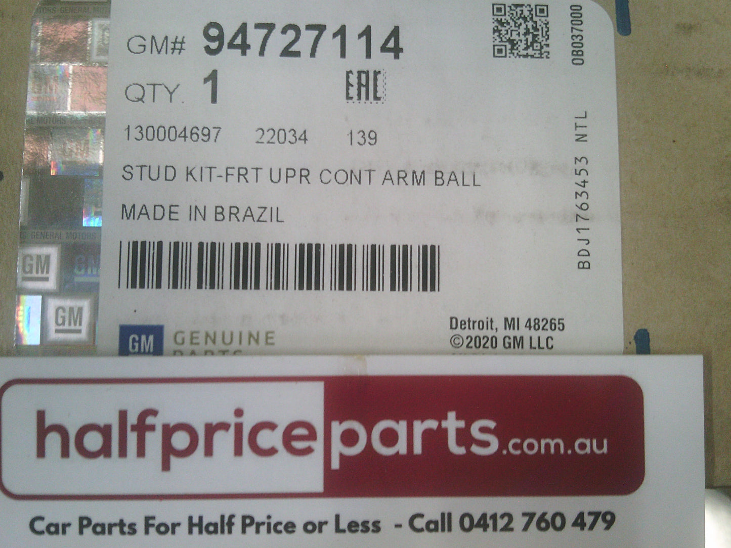 Holden RG Colorado/Colorado 7 Genuine Upper Ball Joint New Part
