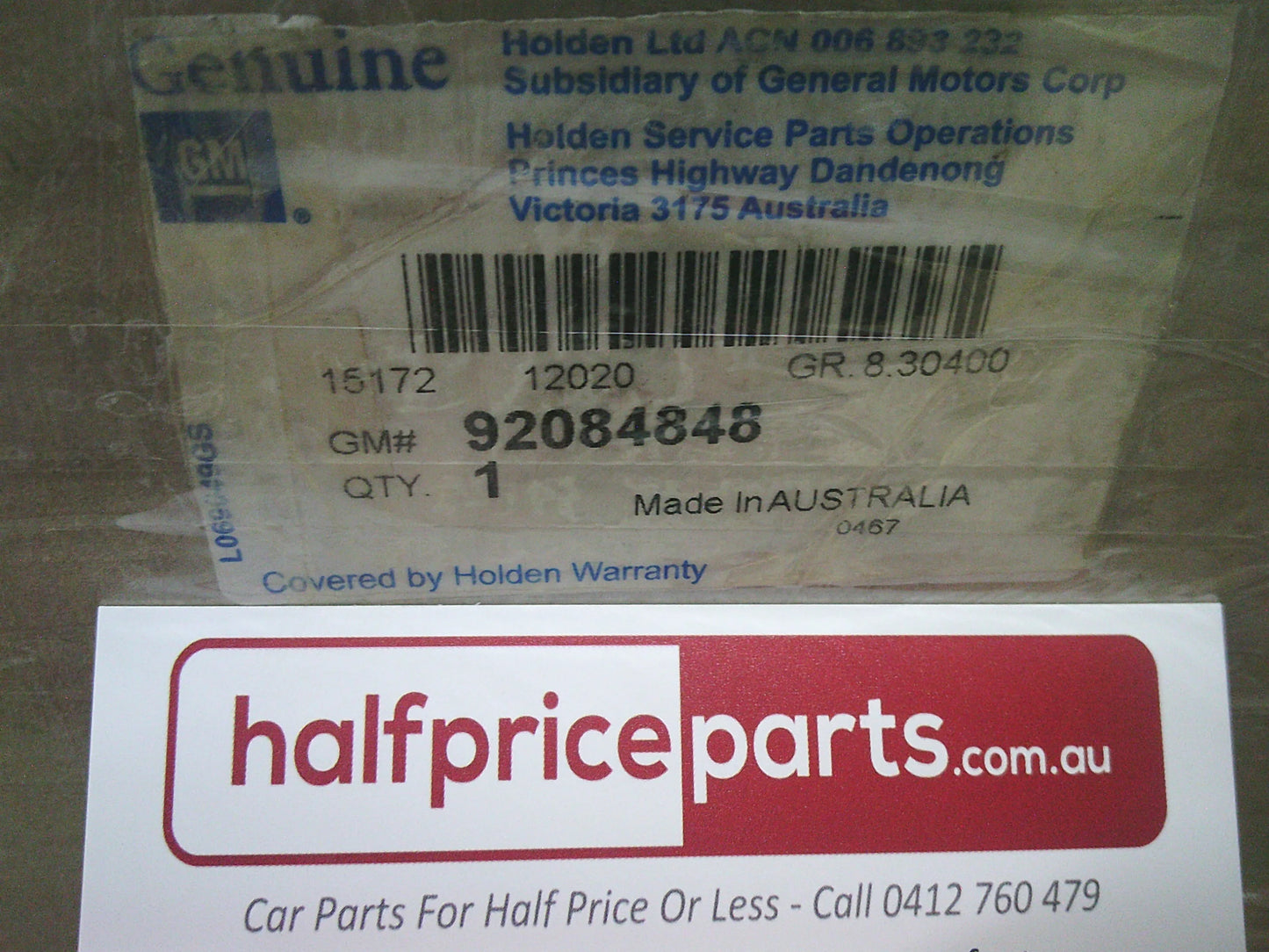 Holden VY/VZ SS Commodore Sedan Genuine Left Hand Side Skirt (Unpainted) New Part