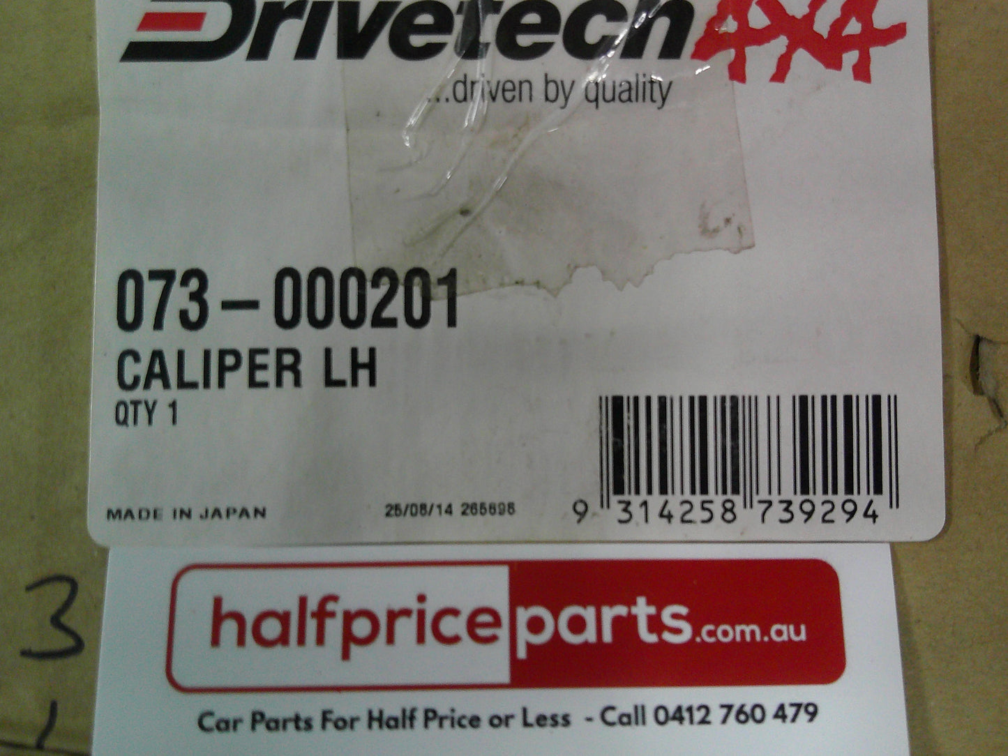 Drive Tech 4x4 Rear Left Hand Brake Caliper Suits Toyota Landcruiser/Prado New Part