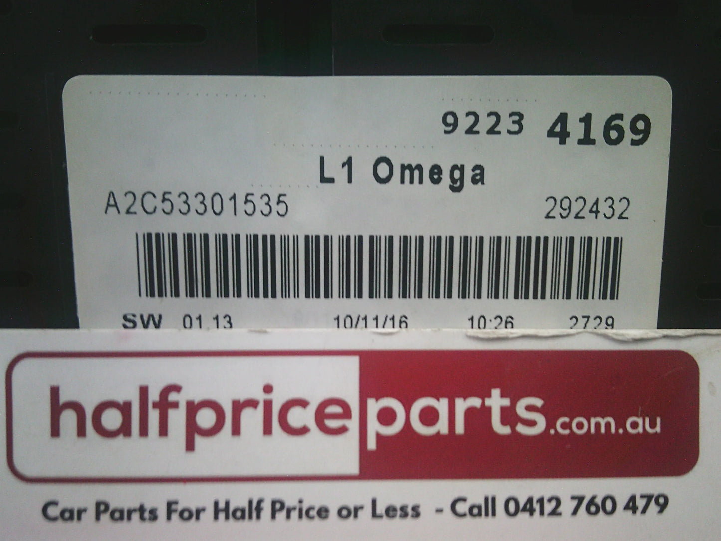 Holden VE Omega Commodore Genuine Level 1 Instrument Dash Cluster New Part