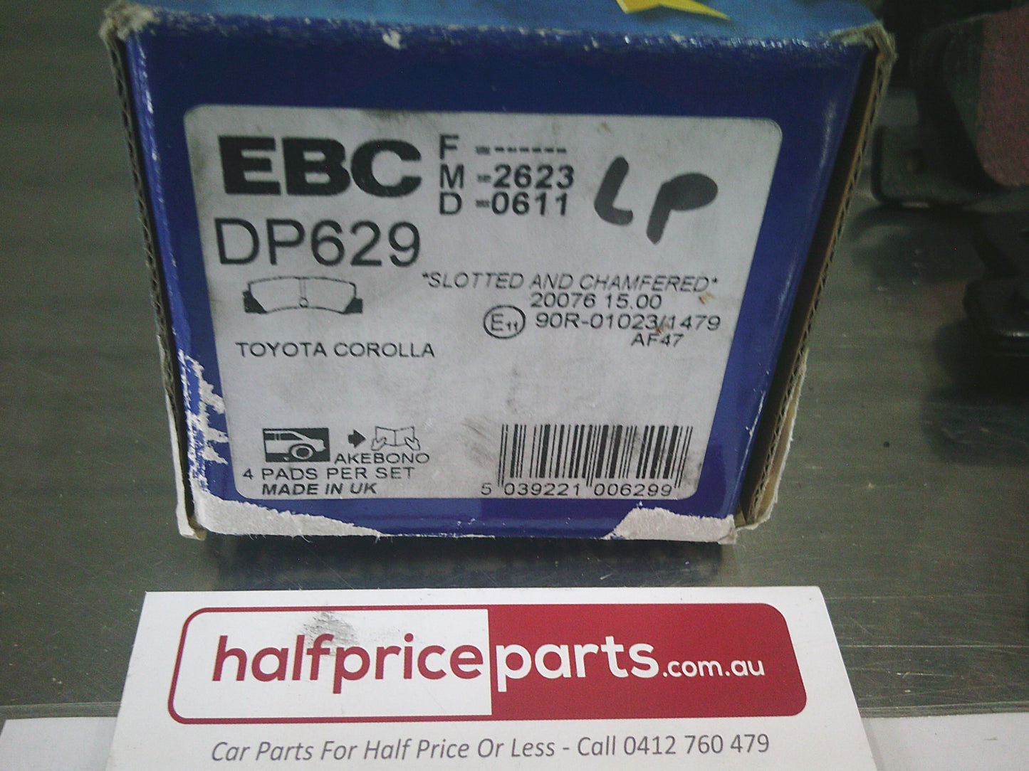 EBC Rear Disc Brake Pad Set Suits Toyota Corolla - New Part