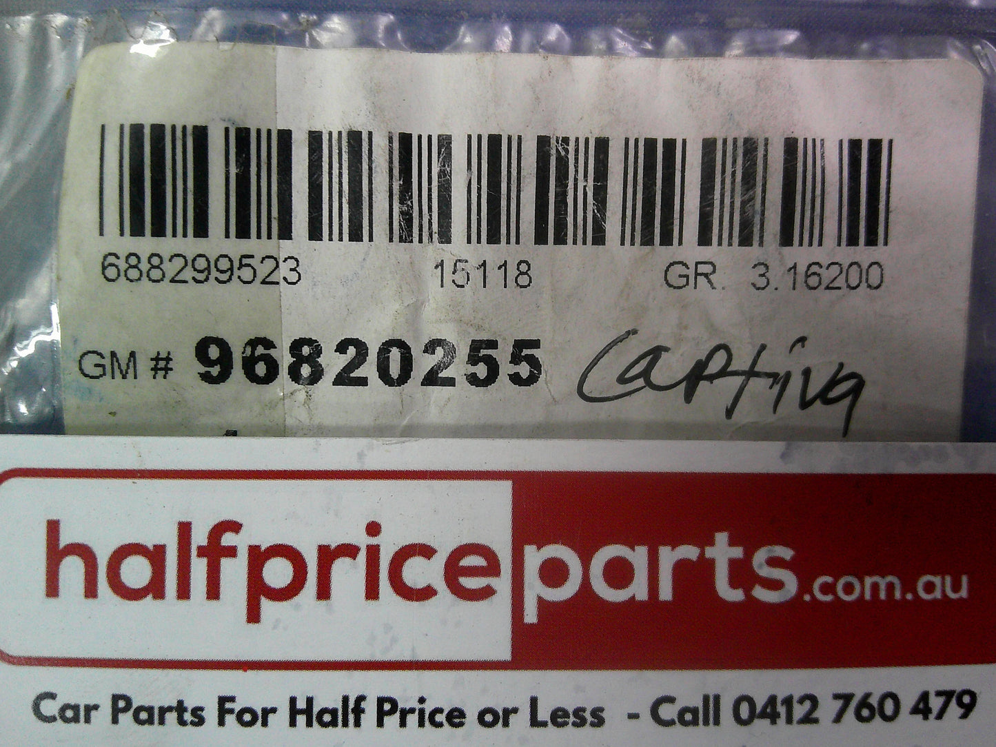 Holden CG Captiva Sport Genuine Fuel Feed Hose Clip New Part