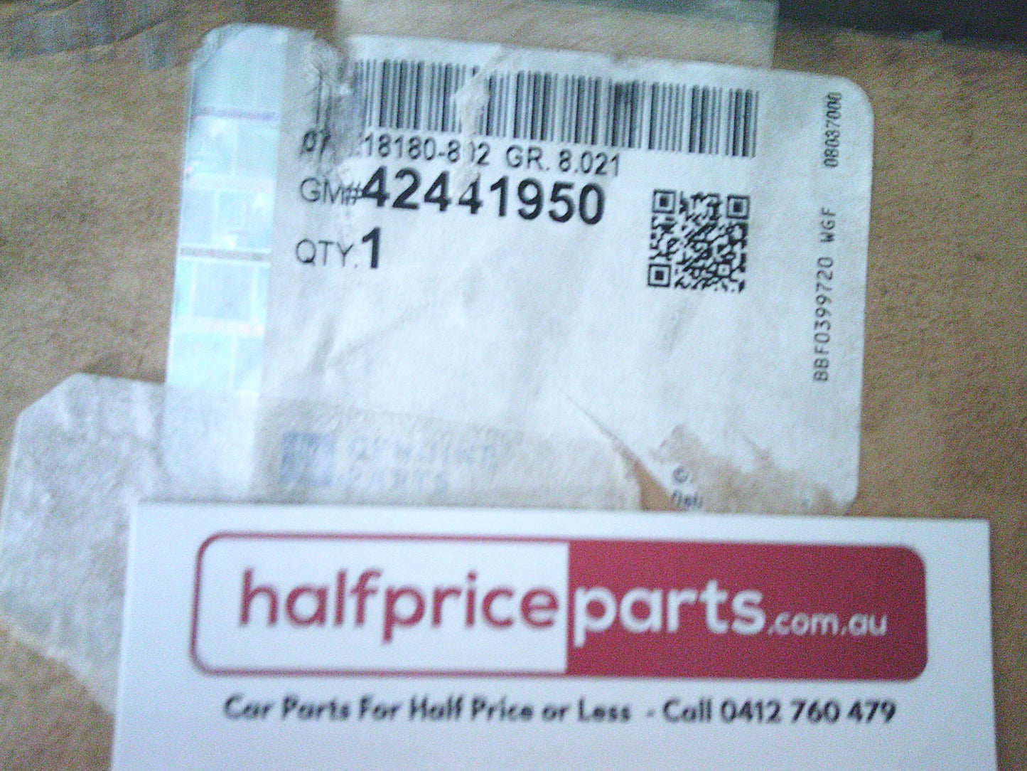 Holden Acadia Genuine Bonnet Insulation Only New Part