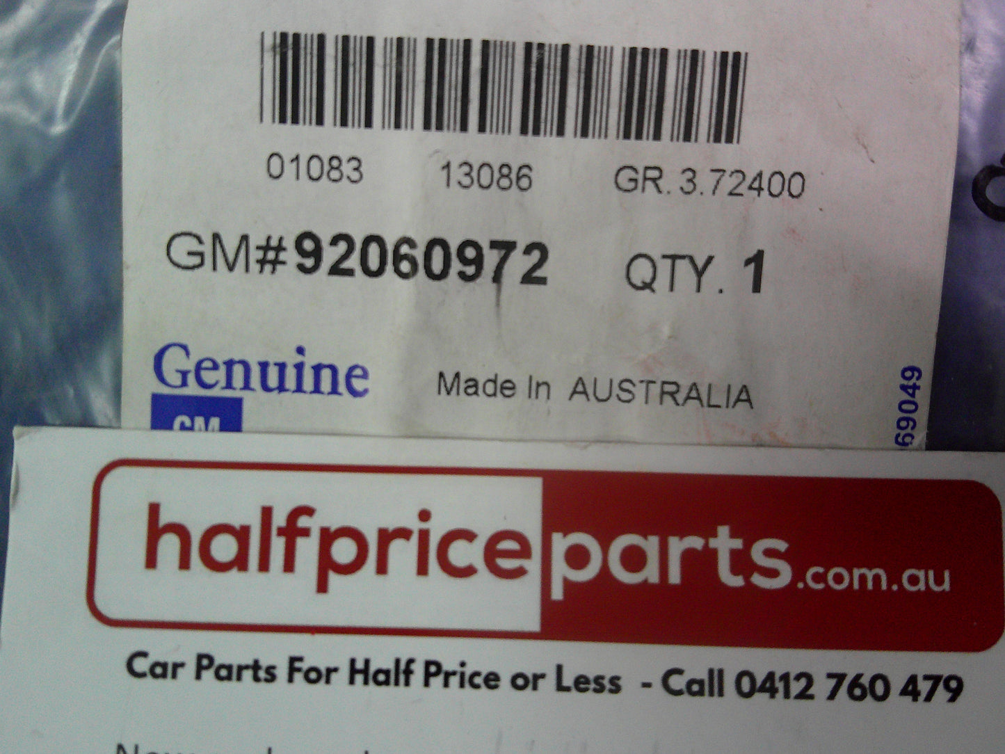 Holden Commodore VN/VP/VR/VS/VT/VX/VY Genuine Throttle Body Gasket New Part