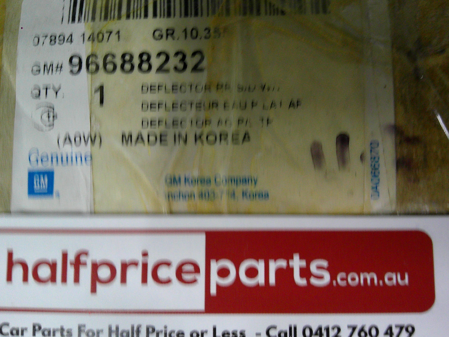 Holden Barina Spark Genuine Tinted Slim Line Weather Shield Kit Front And Rear New Part
