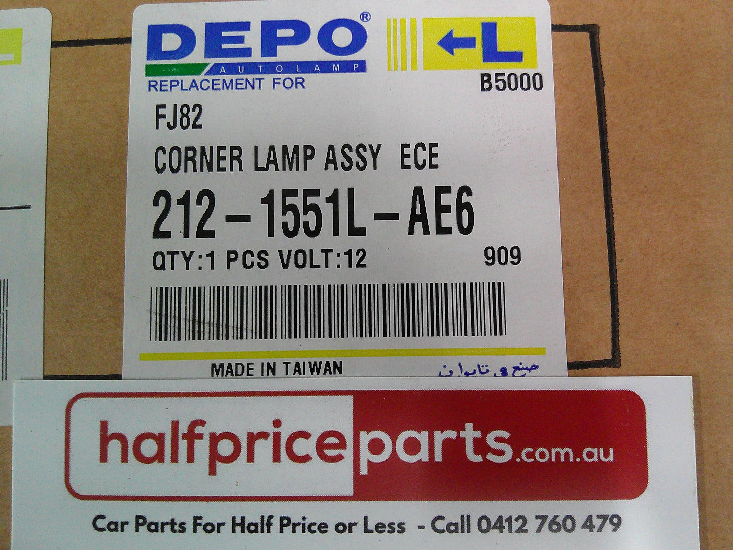 Depo Left Hand Front Park Light Suits Toyota Landcruiser 80 Series (With Grey Surround) New Part