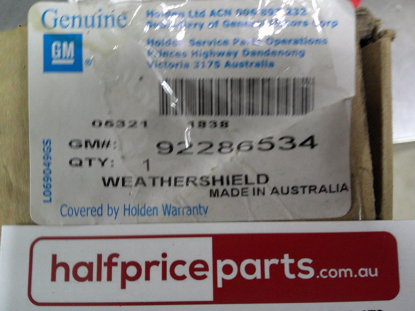 Holden Barina Spark Genuine Right Hand Front And Rear Tinted Weather Sheilds New Part