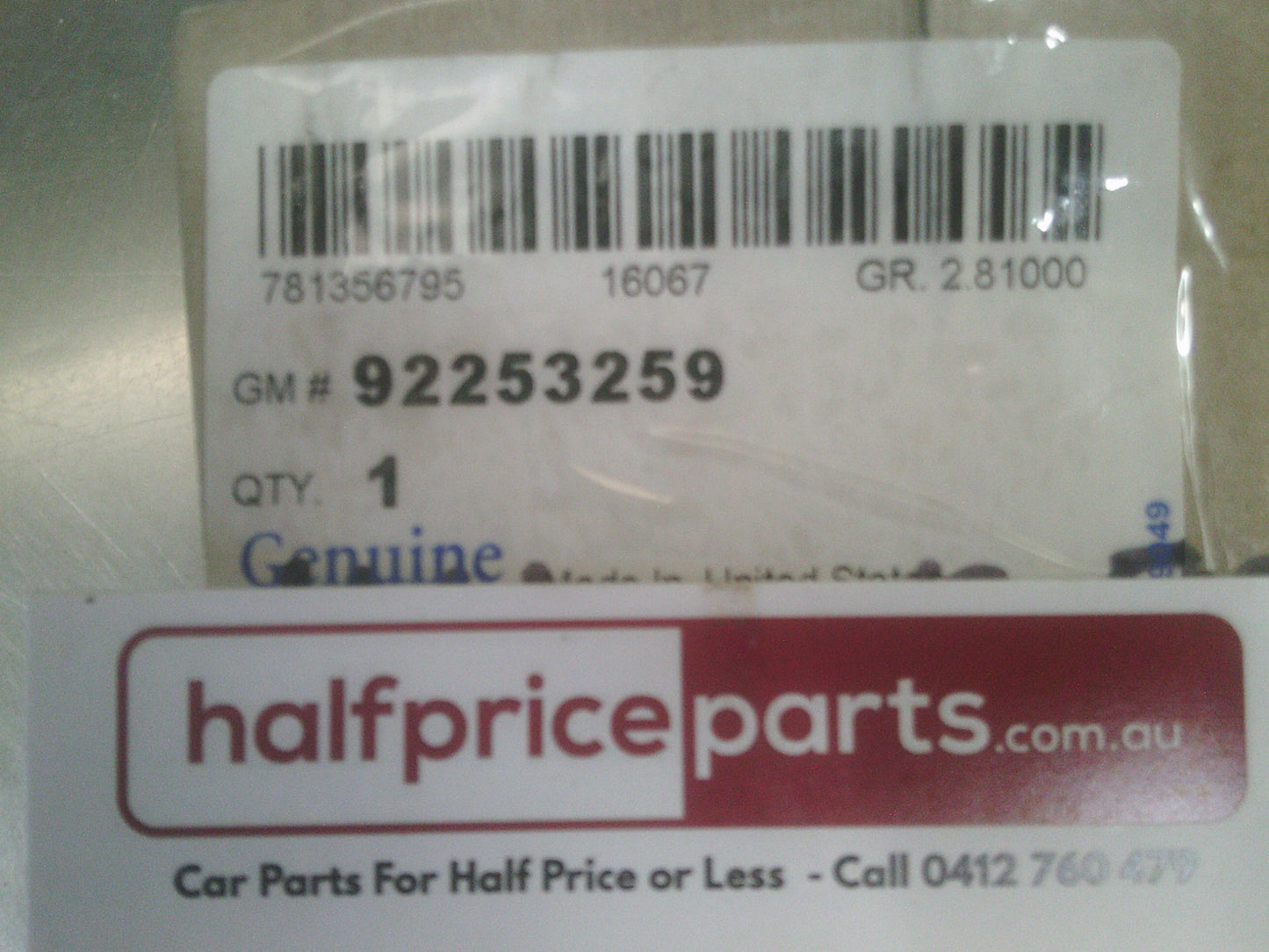 Holden VE Commodore Genuine Left Hand 500HZ Horn Assy New Part