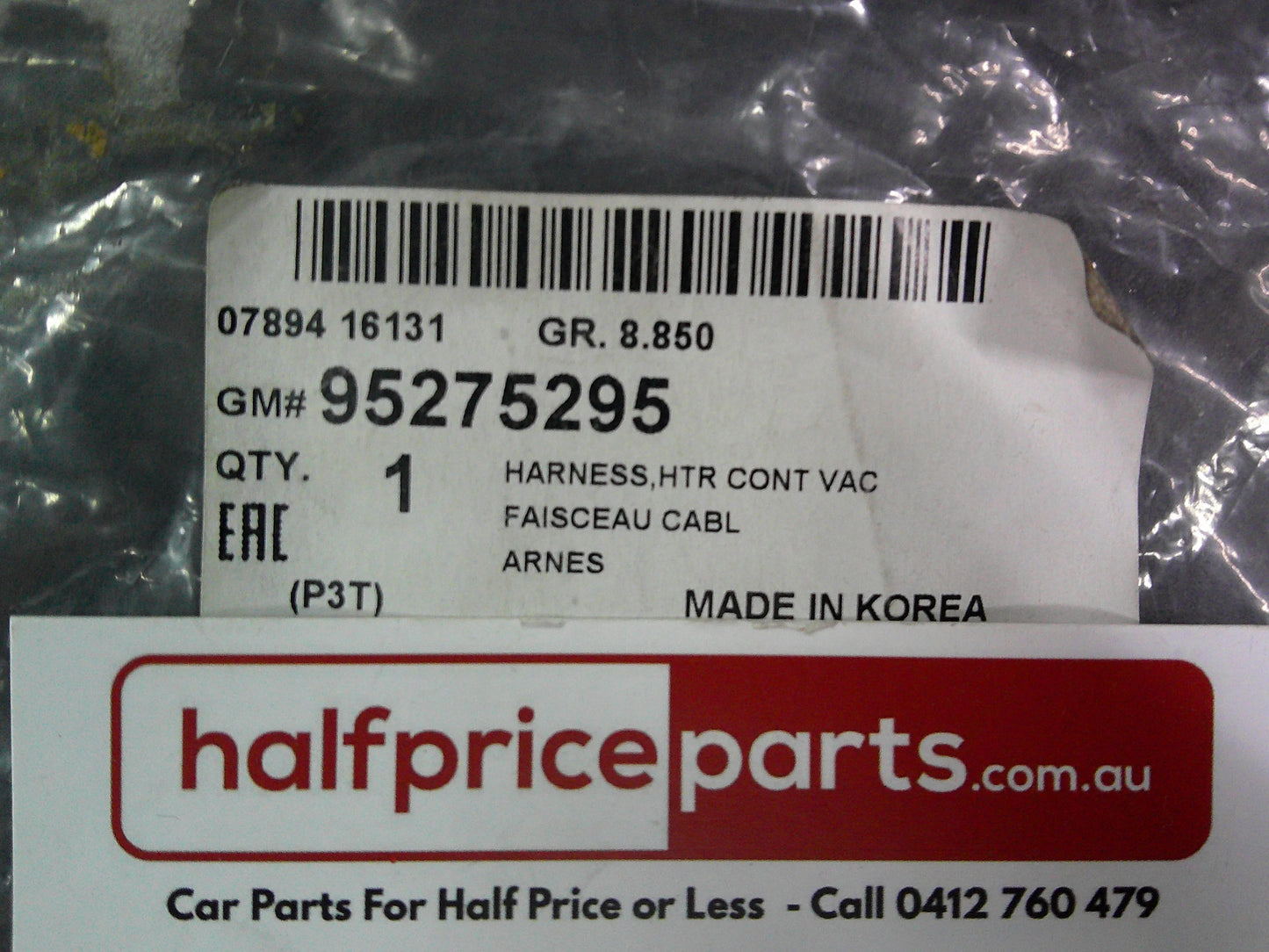 Holden TJ Trax Genuine HVAC Heater Control Vacuum Harness New