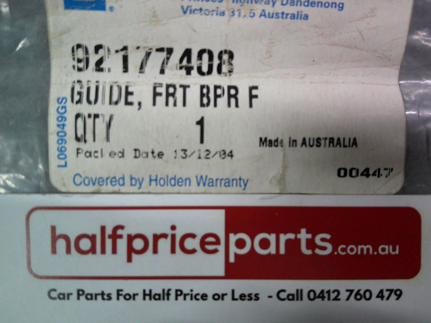 Holden VU Ute Genuine Front Passenger Side Bumper Bracket New Part