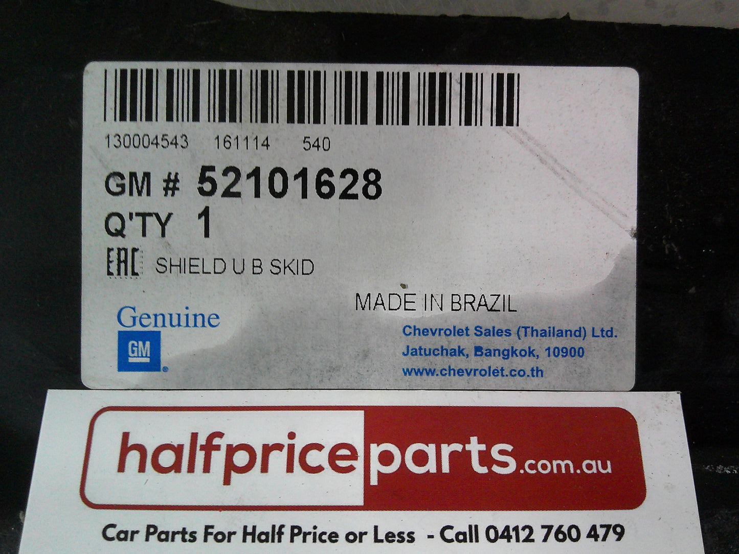 Holden RG Colorado/RG Trailblazer Genuine Front Engine Protector Skid Plate New Part