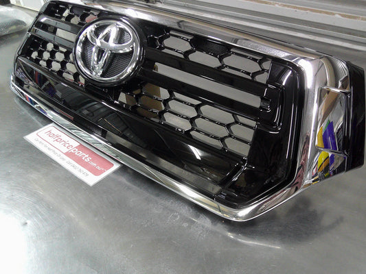 Toyota Hilux Genuine Front Grille Black and Chrome With Emblem New Part