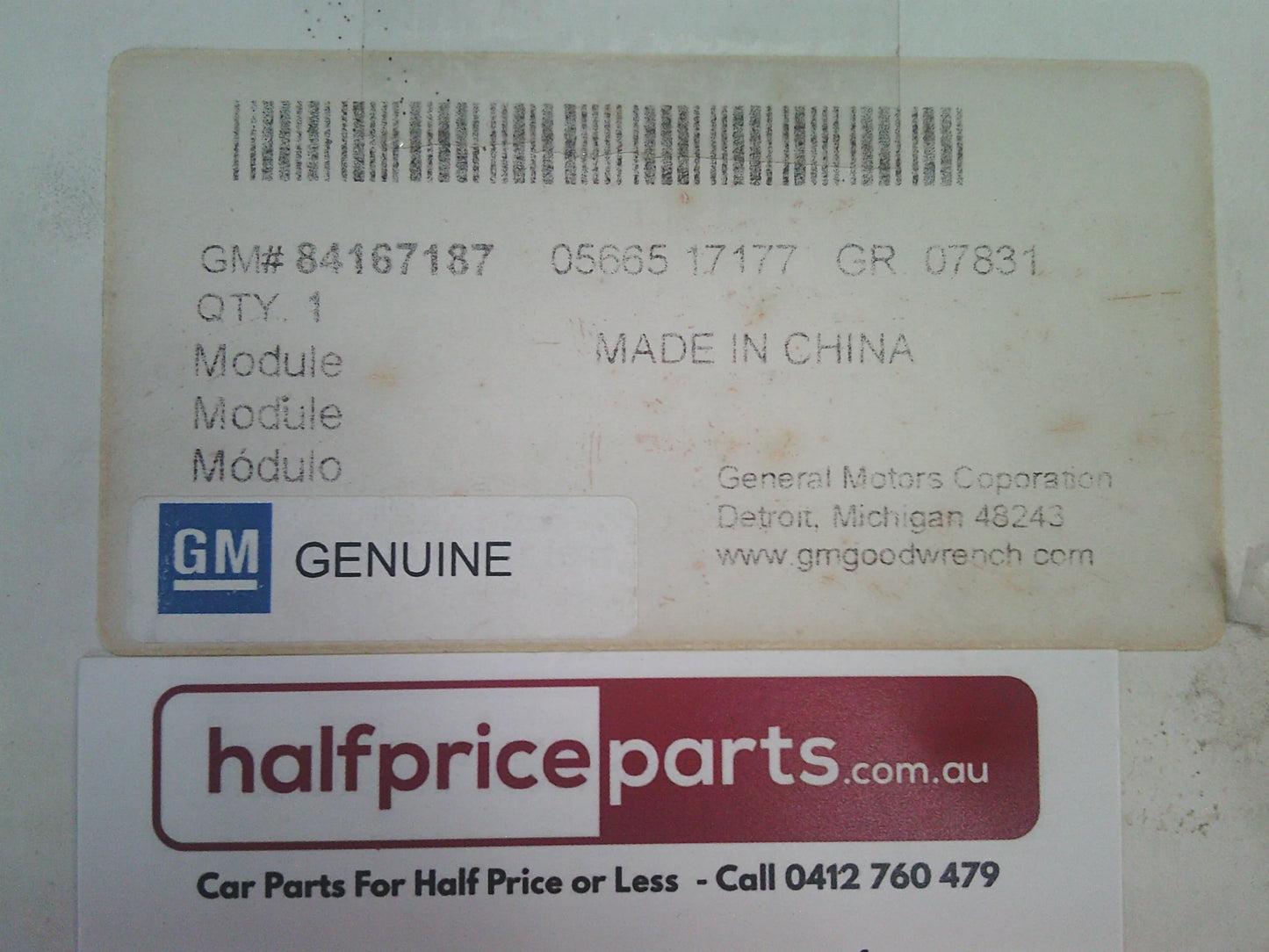 Holden Equinox Genuine Parking Assist Control Module New Part