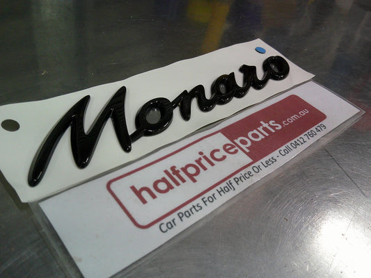 Holden VY/VZ Monaro Genuine Quarter Panel Emblem (Black) New Part